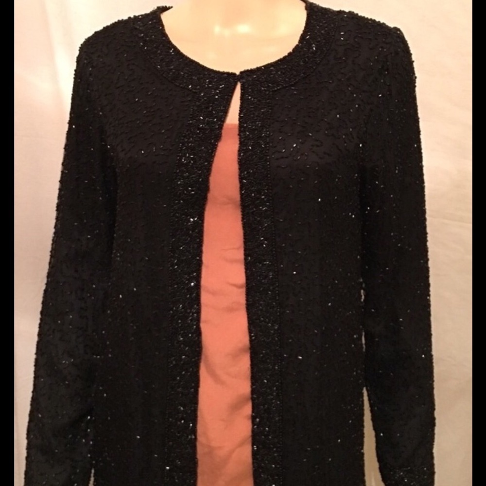 Vintage Sténay Silk Beaded Jacket - Picture 2 of 7